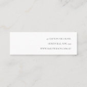 Soft Abstrakte Blumenohrschlaufe Mini Visitenkarte (Rückseite)