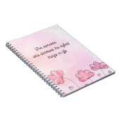 Soft Aesthetic Floral Notebook Cute Journal Notizblock (Rechte Seite)