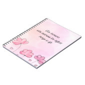 Soft Aesthetic Floral Notebook Cute Journal Notizblock (Linke Seite)
