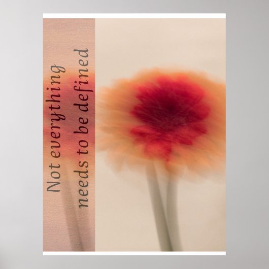 Soft Aesthetic Floral Poster – Inspirational Quote (Vorne)