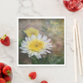 Soft and Dreamy Daisy Birhday Serviette (Beispiel)