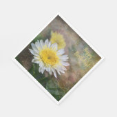 Soft and Dreamy Daisy Birhday Serviette (Ecke)
