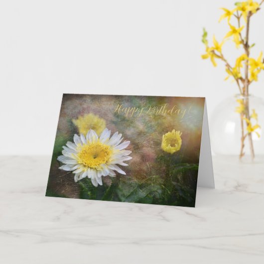 Soft and Dreamy Daisy Birthday Karte (Gelbe Blume)