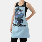 Soft and Fierce Dragon blau Schürze (InSitu)