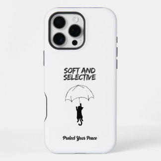 Soft and Selective – Custom Text Cat iPhone Case 16 Pro Max Hülle