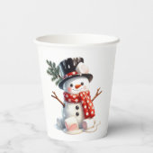 Soft and Sweet Marshmallow Snowman Pappbecher (Rückseite)