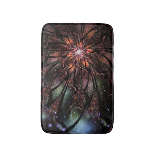Soft and tenderderness Fraktal Fantasy Blume Badematte (Vorderseite Vertikal)
