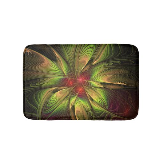 Soft and tenderderness Fraktal Fantasy Blume Badematte (Vorderseite)