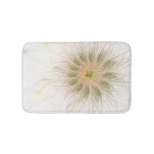 Soft and tenderderness Fraktal Fantasy Blume Badematte (Vorderseite)