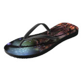 Soft and tenderderness Fraktal Fantasy Blume Badesandalen (Schrägansicht)