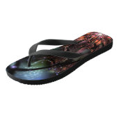 Soft and tenderderness Fraktal Fantasy Blume Badesandalen (Schrägansicht)