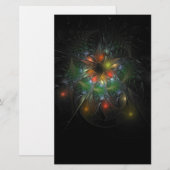 Soft and tenderderness Fraktal Fantasy Blume Briefpapier (Vorne/Hinten)