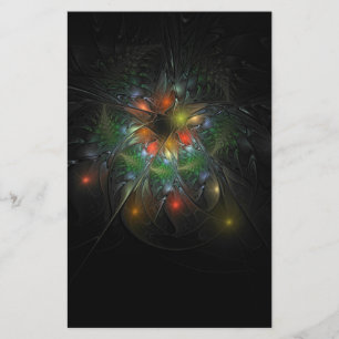 Soft and tenderderness Fraktal Fantasy Blume Briefpapier