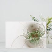 Soft and tenderderness Fraktal Fantasy Blume Briefpapier (Stehend Vorderseite)