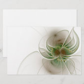 Soft and tenderderness Fraktal Fantasy Blume Briefpapier (Vorne/Hinten)