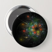 Soft and tenderderness Fraktal Fantasy Blume Button (Vorne & Hinten)
