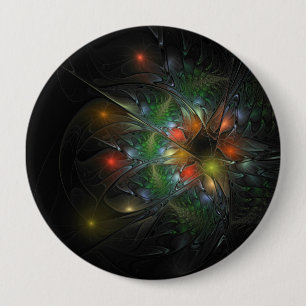 Soft and tenderderness Fraktal Fantasy Blume Button