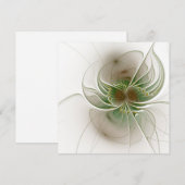 Soft and tenderderness Fraktal Fantasy Blume Dankeskarte (Vorne/Hinten)