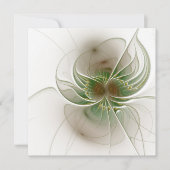 Soft and tenderderness Fraktal Fantasy Blume Dankeskarte (Vorderseite)