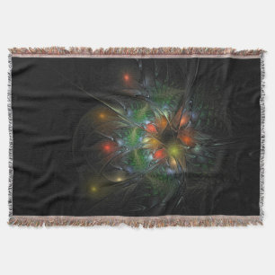 Soft and tenderderness Fraktal Fantasy Blume Decke