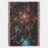Soft and tenderderness Fraktal Fantasy Blume Decke (Vorderseite Vertikal)