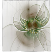 Soft and tenderderness Fraktal Fantasy Blume Duschvorhang (Vorderseite)