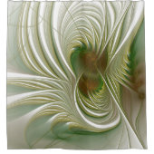 Soft and tenderderness Fraktal Fantasy Blume Duschvorhang (Vorderseite)