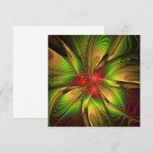 Soft and tenderderness Fraktal Fantasy Blume Einladung (Vorne/Hinten)