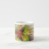 Soft and tenderderness Fraktal Fantasy Blume Espressotasse (Vorderseite)