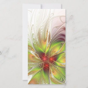 Soft and tenderderness Fraktal Fantasy Blume Feiertagskarte