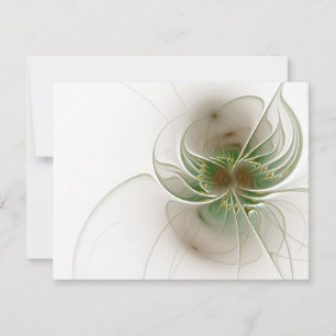 Soft and tenderderness Fraktal Fantasy Blume Feiertagskarte
