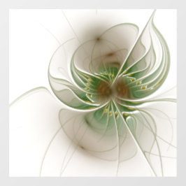 Soft and tenderderness Fraktal Fantasy Blume Fensteraufkleber