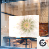 Soft and tenderderness Fraktal Fantasy Blume Fensteraufkleber (Café-Fenster)