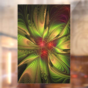 Soft and tenderderness Fraktal Fantasy Blume Fensteraufkleber