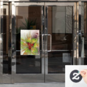 Soft and tenderderness Fraktal Fantasy Blume Fensteraufkleber (Büro Tür)