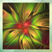 Soft and tenderderness Fraktal Fantasy Blume Fensteraufkleber (Blatt 3)