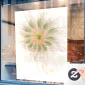 Soft and tenderderness Fraktal Fantasy Blume Fensteraufkleber (Café-Fenster)