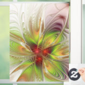 Soft and tenderderness Fraktal Fantasy Blume Fensteraufkleber (Zuhause)