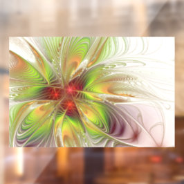 Soft and tenderderness Fraktal Fantasy Blume Fensteraufkleber