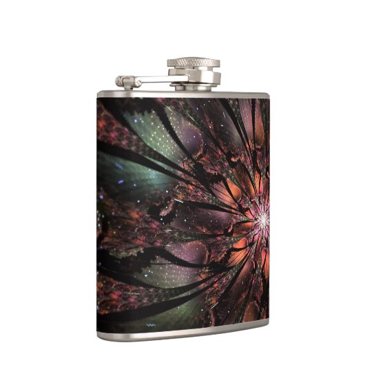 Soft and tenderderness Fraktal Fantasy Blume Flachmann (Rechts)