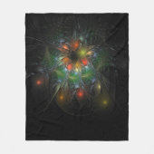 Soft and tenderderness Fraktal Fantasy Blume Fleecedecke (Vorderseite)