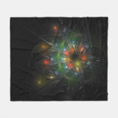 Soft and tenderderness Fraktal Fantasy Blume Fleecedecke (Vorderseite (Horizontal))