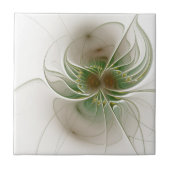 Soft and tenderderness Fraktal Fantasy Blume Fliese (Vorderseite)