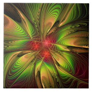 Soft and tenderderness Fraktal Fantasy Blume Fliese