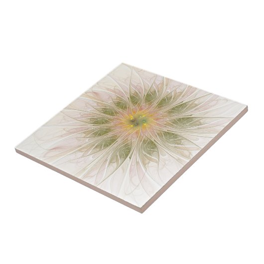 Soft and tenderderness Fraktal Fantasy Blume Fliese (Seite)