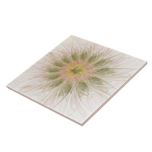Soft and tenderderness Fraktal Fantasy Blume Fliese (Seite)