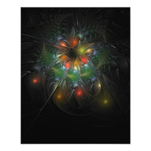 Soft and tenderderness Fraktal Fantasy Blume Fotodruck