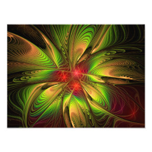 Soft and tenderderness Fraktal Fantasy Blume Fotodruck