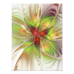 Soft and tenderderness Fraktal Fantasy Blume Fotodruck