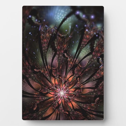 Soft and tenderderness Fraktal Fantasy Blume Fotoplatte (Vorderseite)